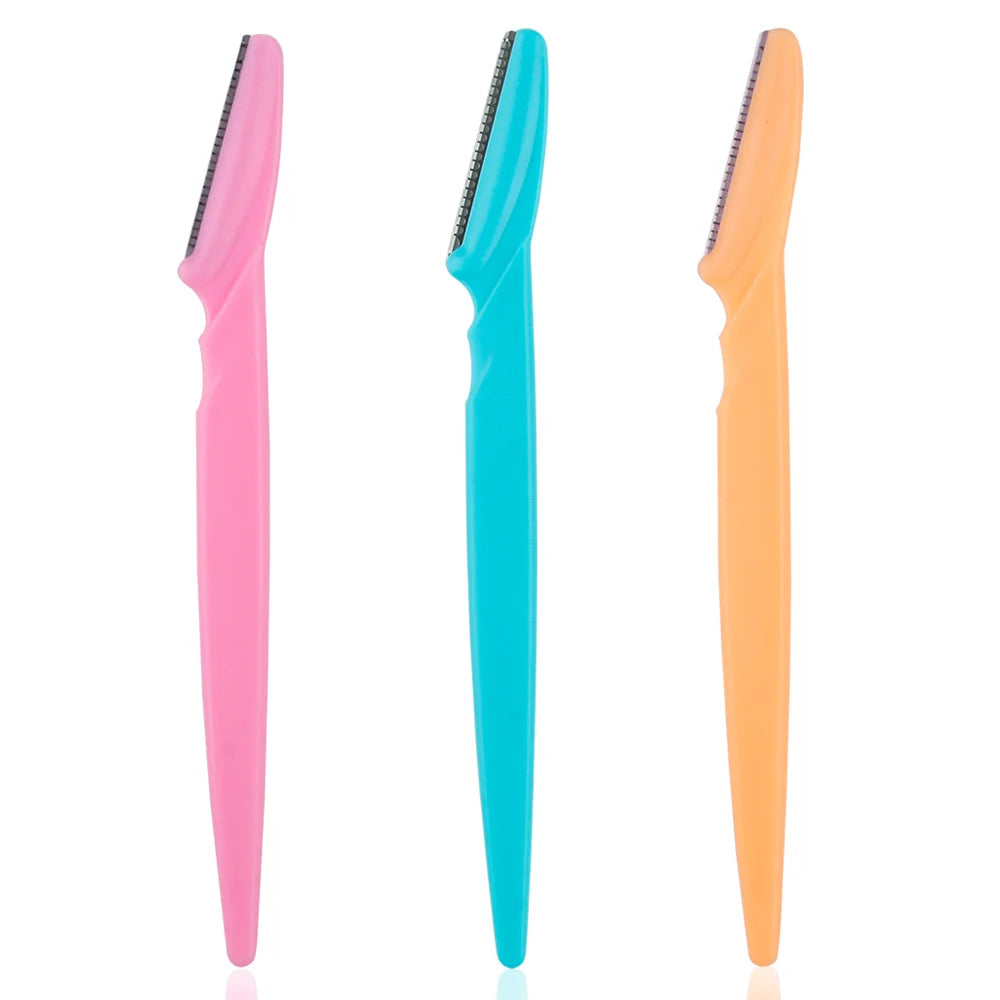 3/4/10Pcs Eyebrow Trimmer Face Blade Shaver Portable Eye Brow Epilation Hair Removal Safety Eyebrow Cutting Woman Makeup Tools